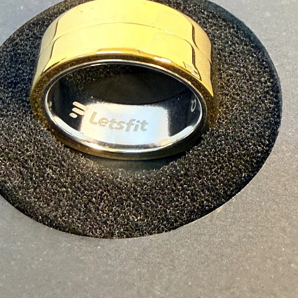 Letsfit YÖR Smart Ring Gold Size 8 Activity Tracker LR-08-GD-CASE New